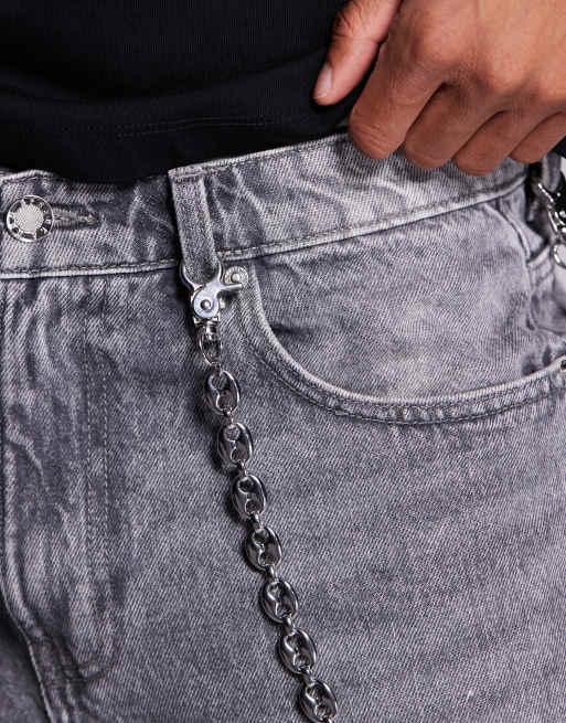 ASOS DESIGN – Marina – Bauschige Jeanskette im Festival-Stil 