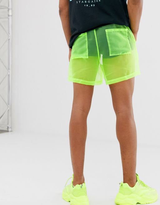 Asos best sale neon shorts