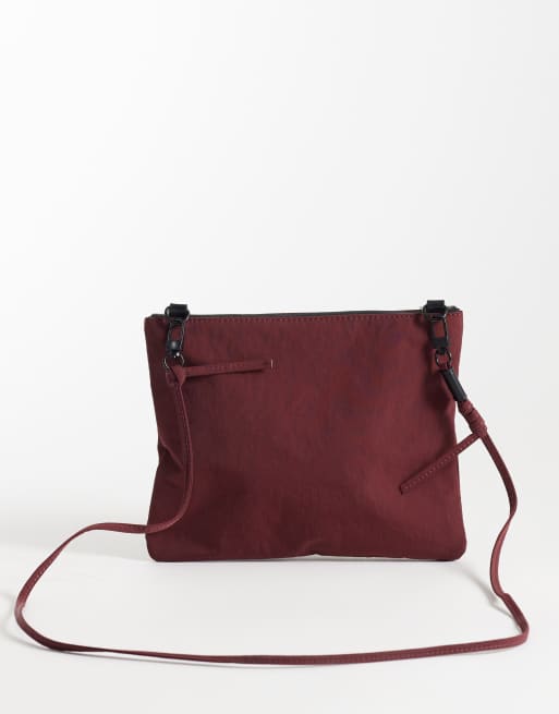 ASOS DESIGN - Festival - Tech crossbody tas in bordeauxrood, 4 van 4