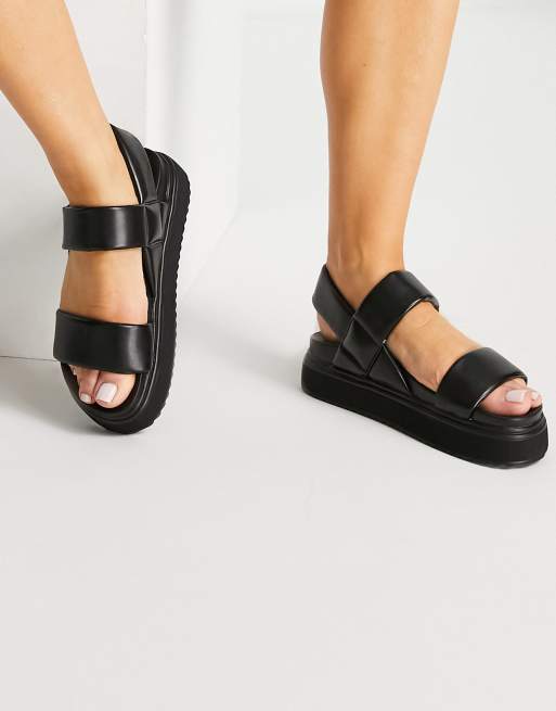 Asos black 2025 chunky sandals