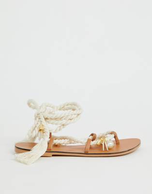 asos cream sandals