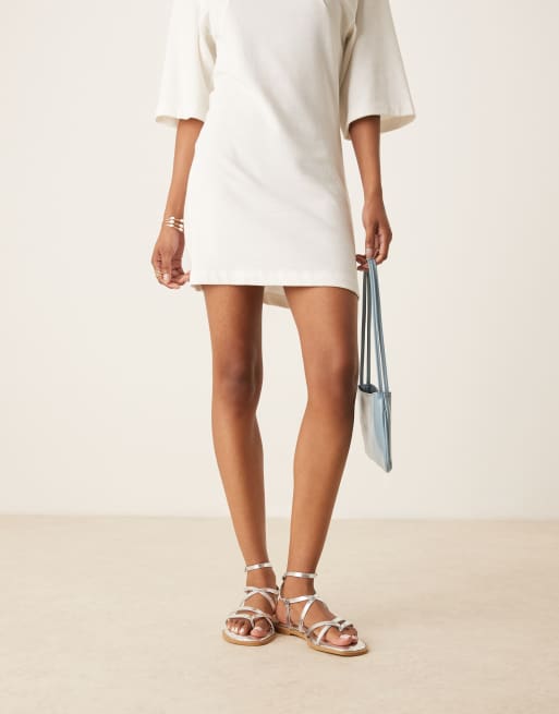 ASOS DESIGN - Fierce - Sandales à brides - Argenté, 2 de 4