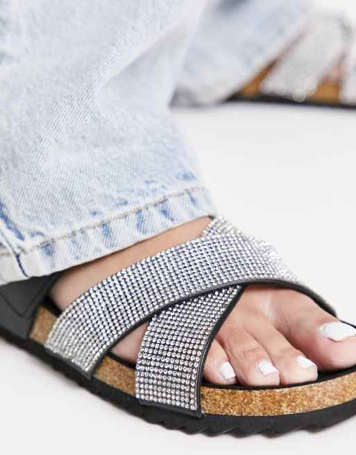 Asos best sale diamante sandals