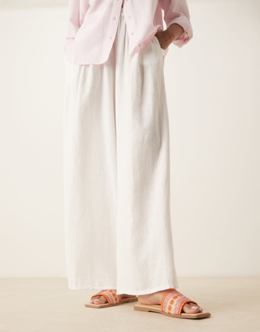 ASOS DESIGN - Fig - Sandales plates style mules à bout carré avec broderies - Naturel, 4 de 4