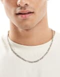 [ASOS DESIGN] ASOS DESIGN figaro chain necklace in silver tone No Size SILVER