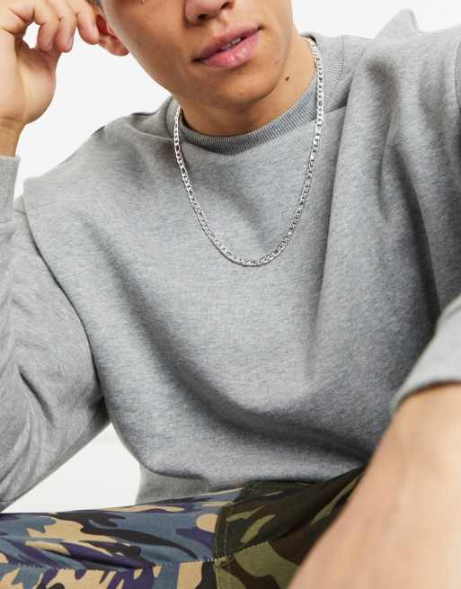 Aja ingeniør selv ASOS DESIGN - Figaro - Sølvfarvet tynd halskæde | ASOS