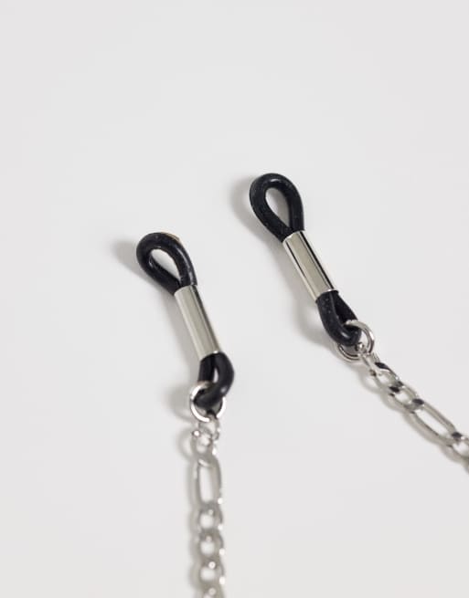 ASOS DESIGN figaro sunglasses chain in silver, 2 of 3