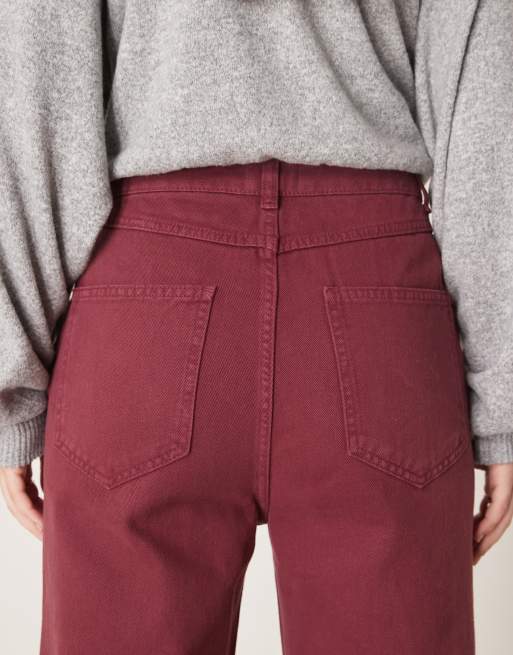 ASOS DESIGN - Figenfarvede tapered smalle jeans med høj talje, 4 af 5