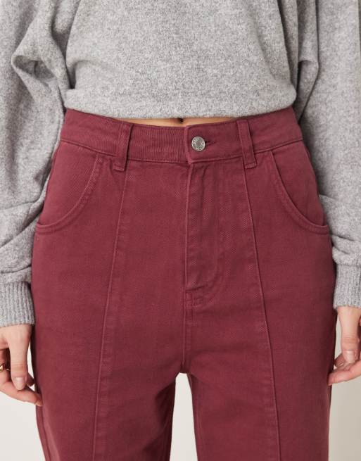 ASOS DESIGN - Figenfarvede tapered smalle jeans med høj talje, 5 af 5