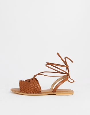 asos tan sandals