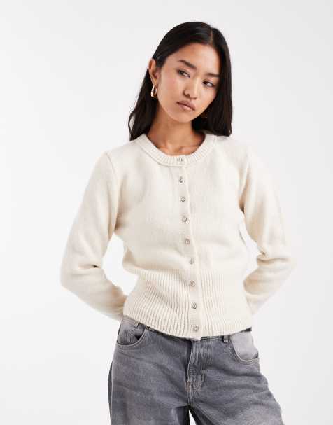ASOS DESIGN – Figurbetonte, flauschige Strickjacke - view 1