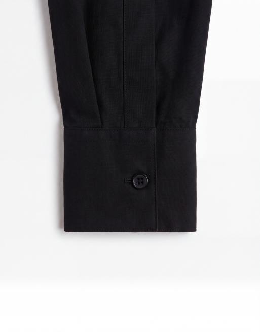 ASOS DESIGN figursydd skjorta i svart, 7 av 8