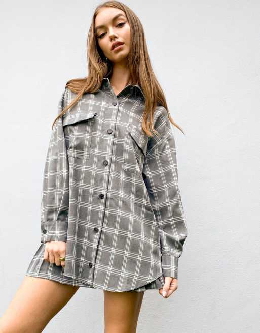 ASOS DESIGN – Rutig figursydd kostym, 2 av 3