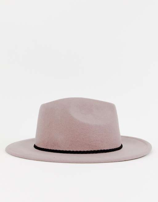 ASOS DESIGN – Filthatt i fedoramodell med flätat band och justerbar storlek, 3 av 4