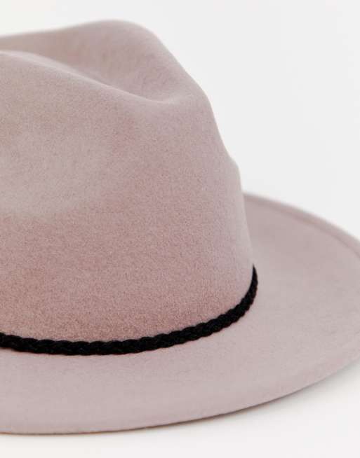 ASOS DESIGN – Filthatt i fedoramodell med flätat band och justerbar storlek, 4 av 4