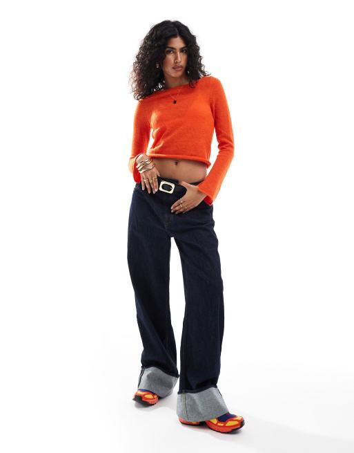 Orange top asos online