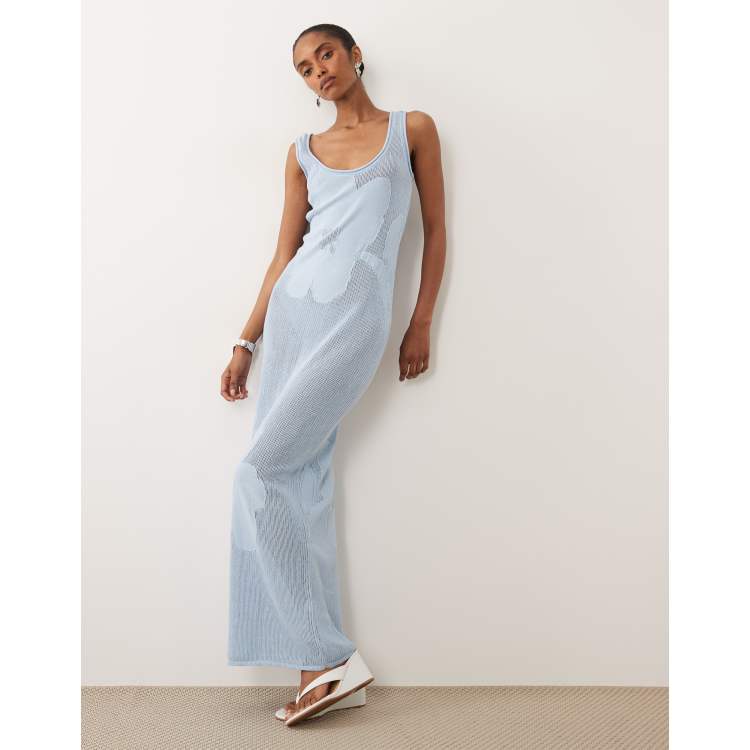 asos blue floral maxi dress Airina Dress: Blue Mini Dress for Graduation