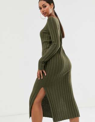 ribbed midi