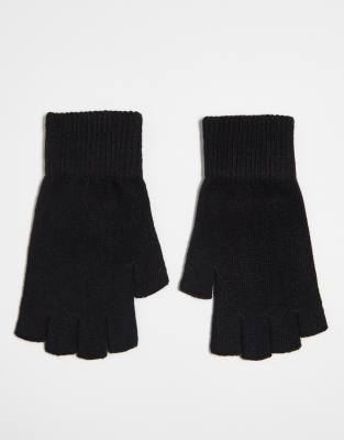 ASOS DESIGN fingerless gloves in black - ASOS Price Checker