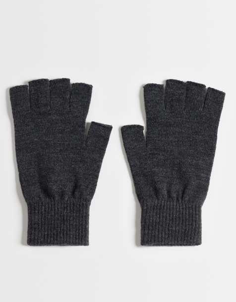 ASOS DESIGN fingerlose Handschuhe in Anthrazit - view 1
