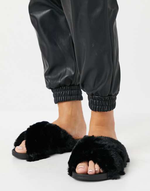 Fluffy on sale sliders asos