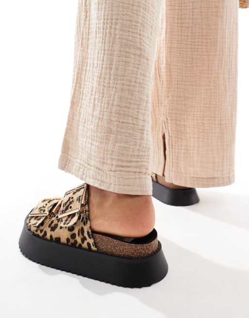 Sandali leopardati bassi store