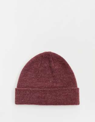 burgundy fisherman beanie