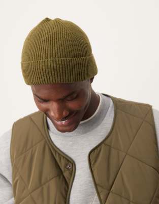 ASOS DESIGN ASOS DESIGN fisherman beanie in khaki-Green