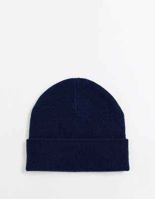 navy blue fisherman beanie