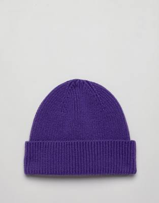 purple fisherman beanie