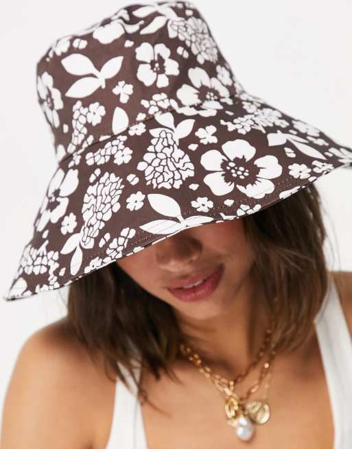 Floral store pattern hat