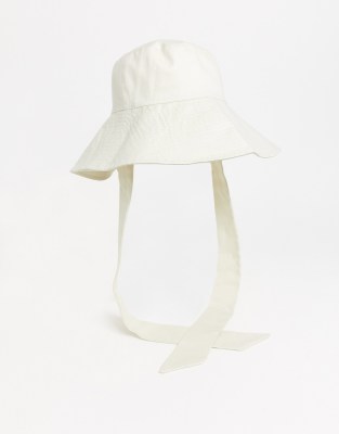 asos white bucket hat