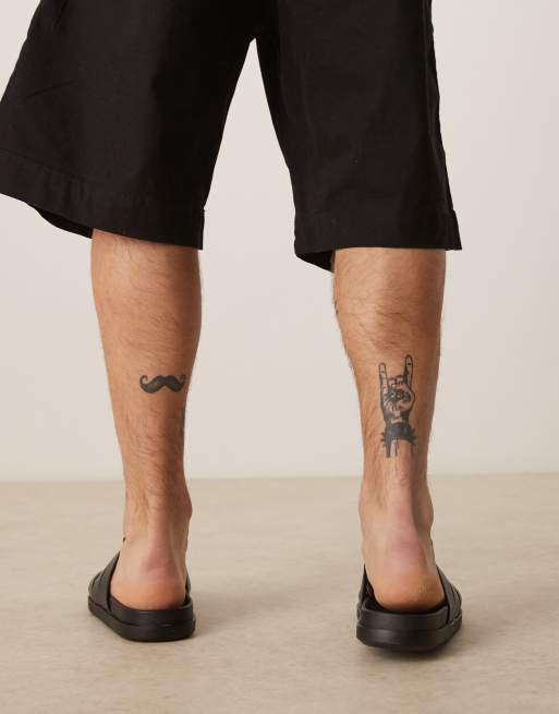 ASOS DESIGN fisherman mule sandals in black
