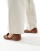 ASOS DESIGN fisherman sandals in tan suede