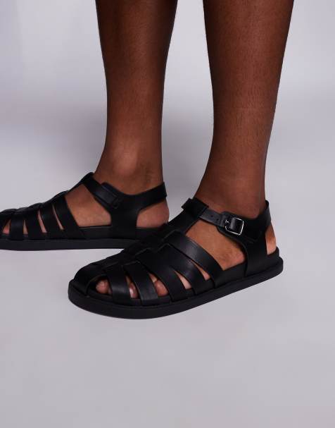 ASOS DESIGN Fisherman Sandals In Black - view 1