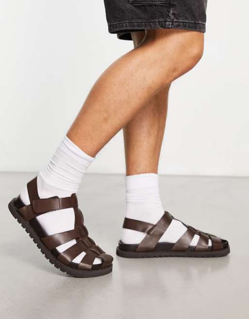 Closed toe hot sale sandals asos