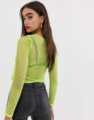 asos fishnet top