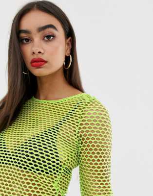 asos fishnet top