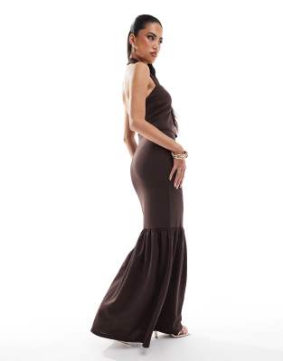 Asos Design Fishtail Maxi Skirt