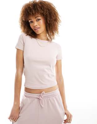 Dirty Pote Pink Printed Fitted Crop T-shirt main image 1