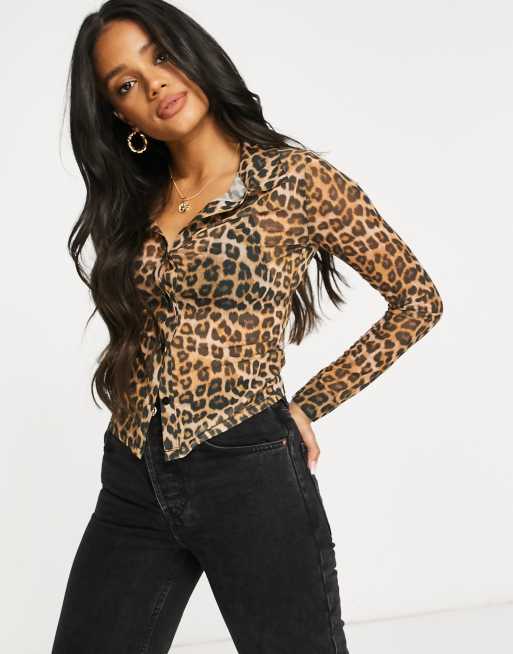 Asos best sale leopard top