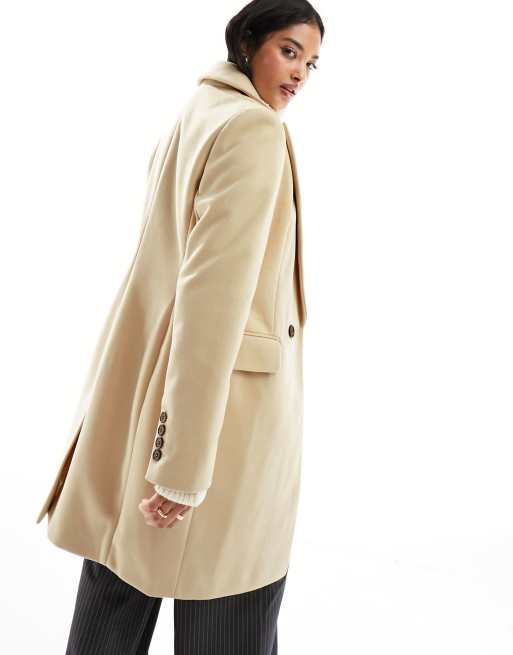 Camel fitted coat outlet uk