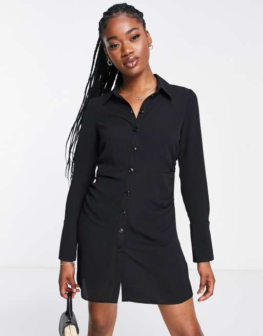 Fitted button store up dress