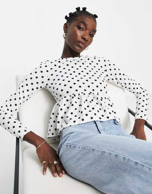 Asos polka dot top on sale