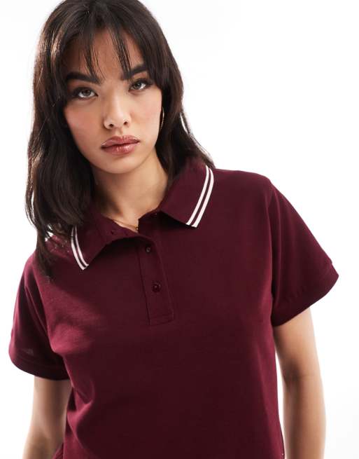 Polo burgundy shirt hotsell