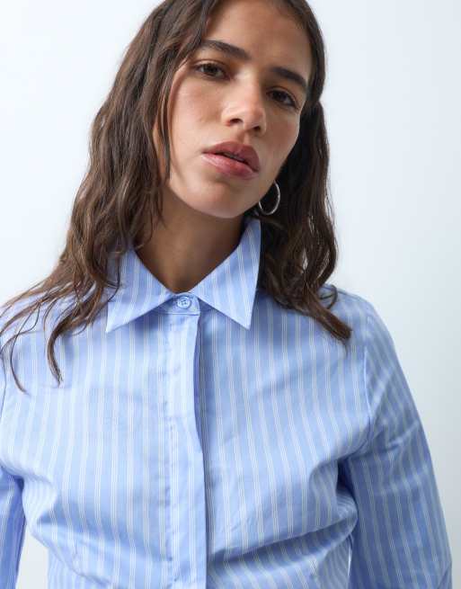 ASOS DESIGN fitted shirt in stripe, 3 of 9