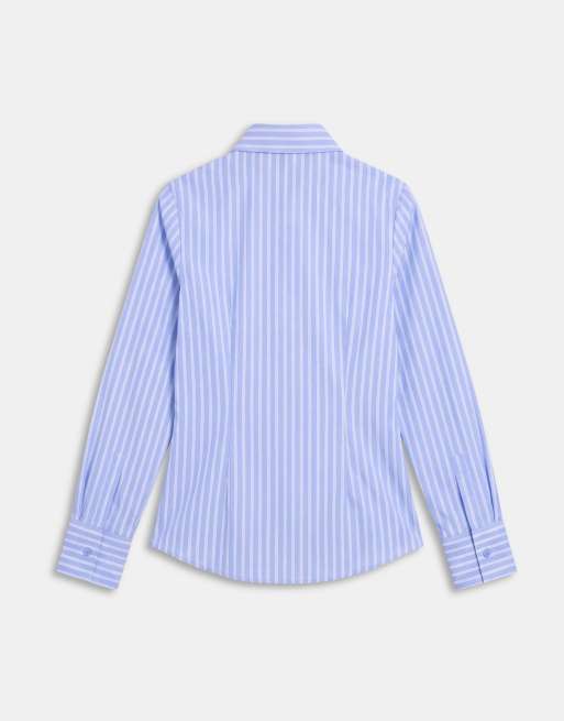ASOS DESIGN fitted shirt in stripe, 7 of 9