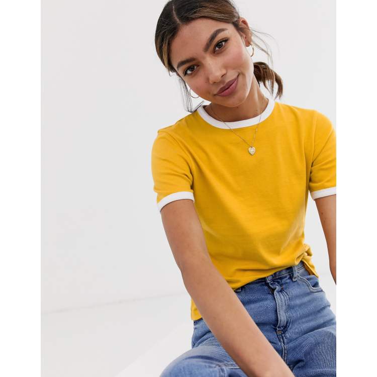 Contrast Trim T-Shirt - Women - Ready-to-Wear