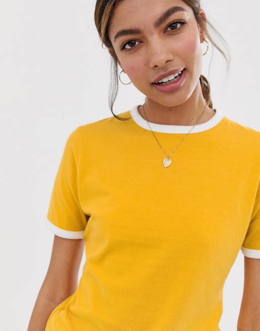 Contrast Trim T-Shirt - Women - Ready-to-Wear