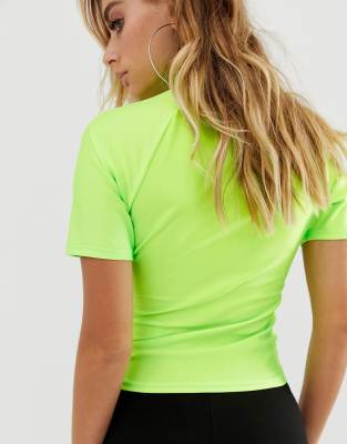 asos neon green top